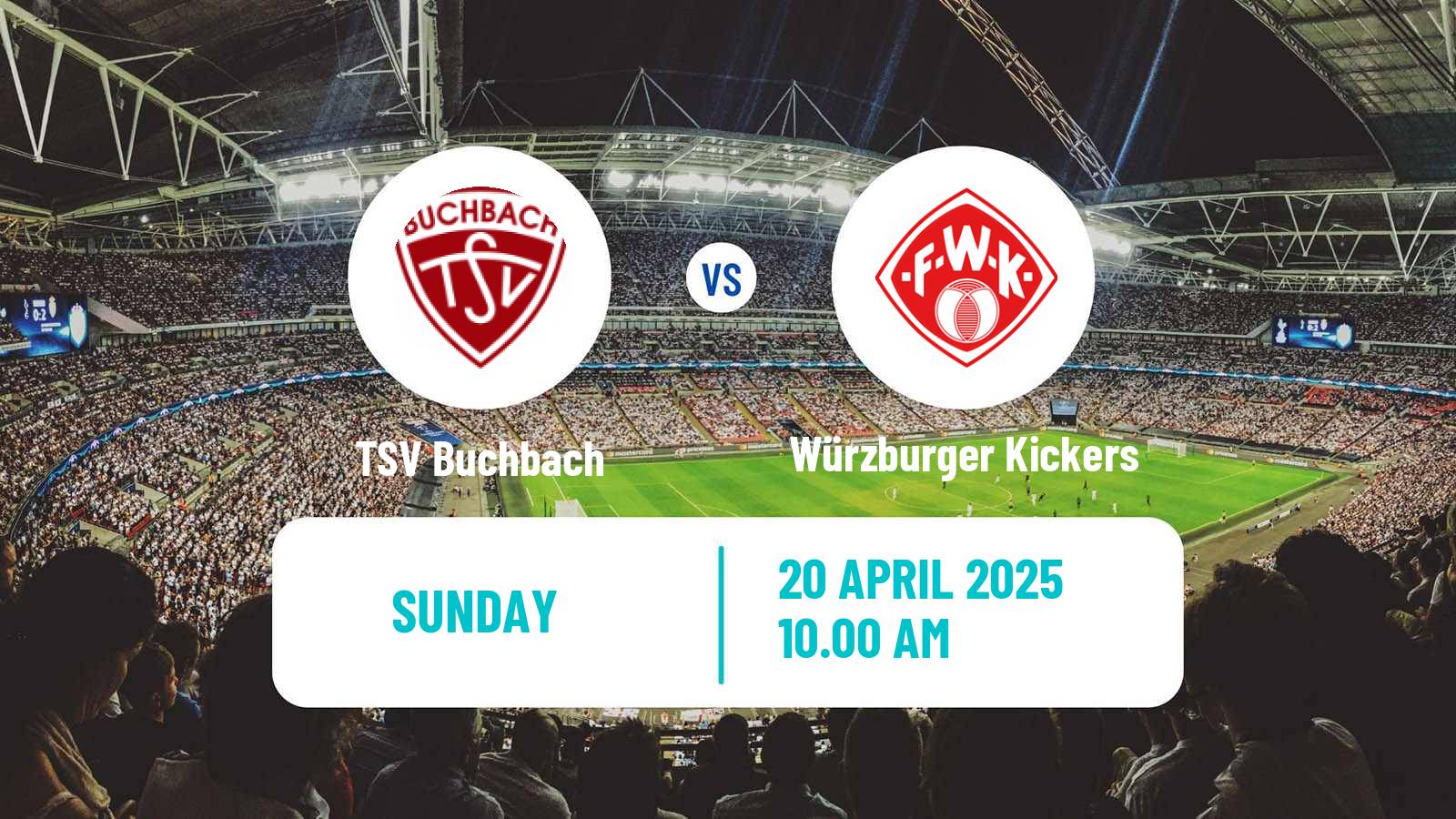 Soccer German Regionalliga Bayern Buchbach - Würzburger Kickers