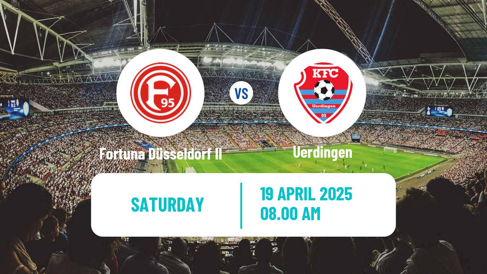 Soccer German Regionalliga West Fortuna Düsseldorf II - Uerdingen