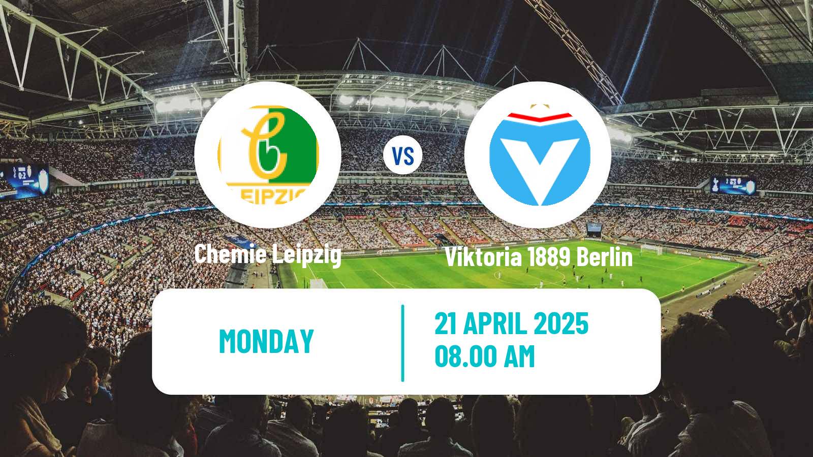 Soccer German Regionalliga Nordost Chemie Leipzig - Viktoria 1889 Berlin