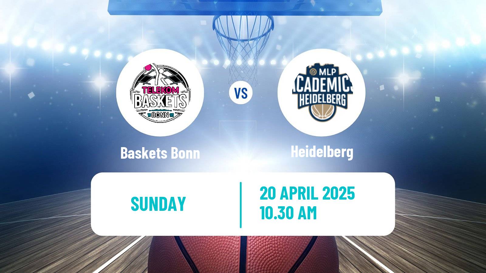Basketball German BBL Baskets Bonn - Heidelberg