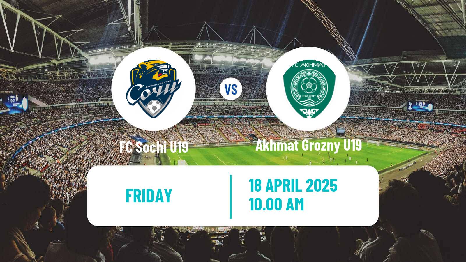 Soccer Russian Youth League Sochi U19 - Akhmat Grozny U19