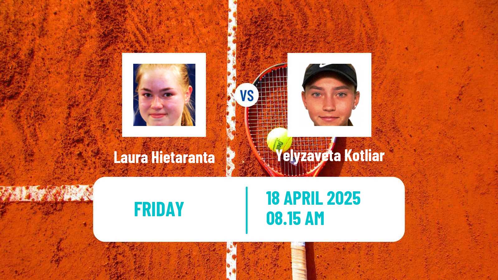 Tennis ITF W35 Santa Margherita Di Pula 3 Women Laura Hietaranta - Yelyzaveta Kotliar
