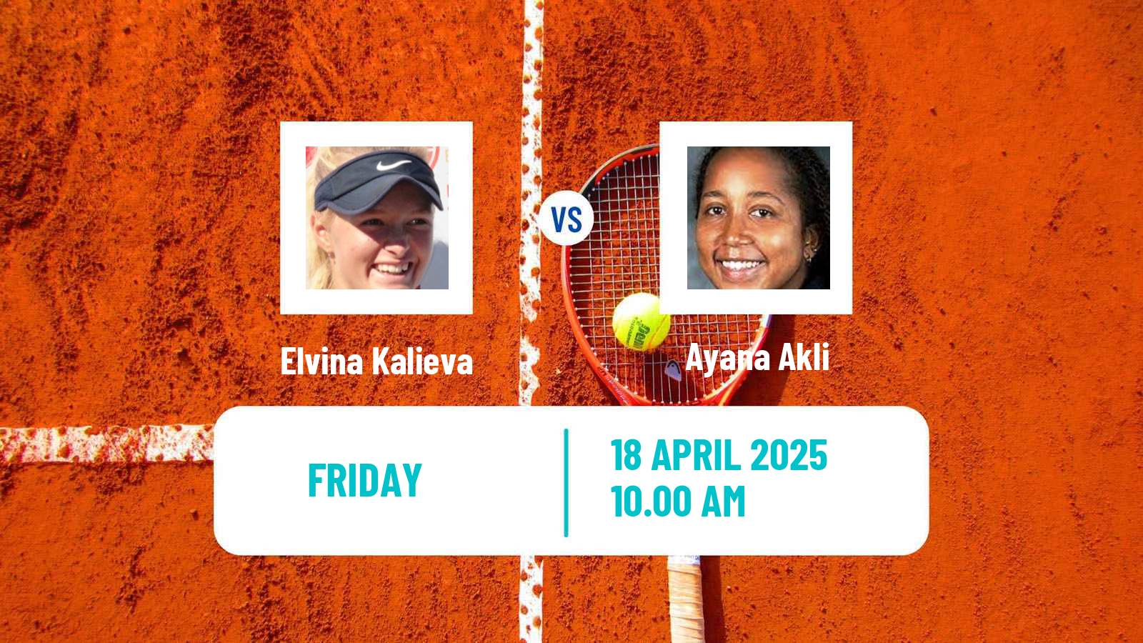 Tennis ITF W50 Zephyrhills Fl Women Elvina Kalieva - Ayana Akli