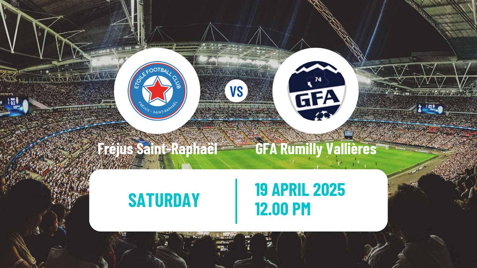 Soccer French National 2 - Group A Fréjus Saint-Raphaël - GFA Rumilly Vallières