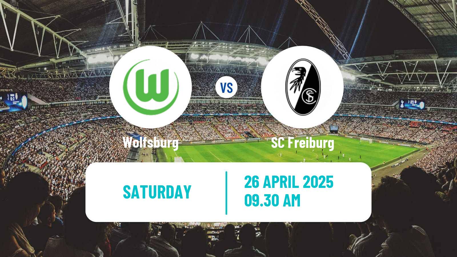 Soccer German Bundesliga Wolfsburg - Freiburg