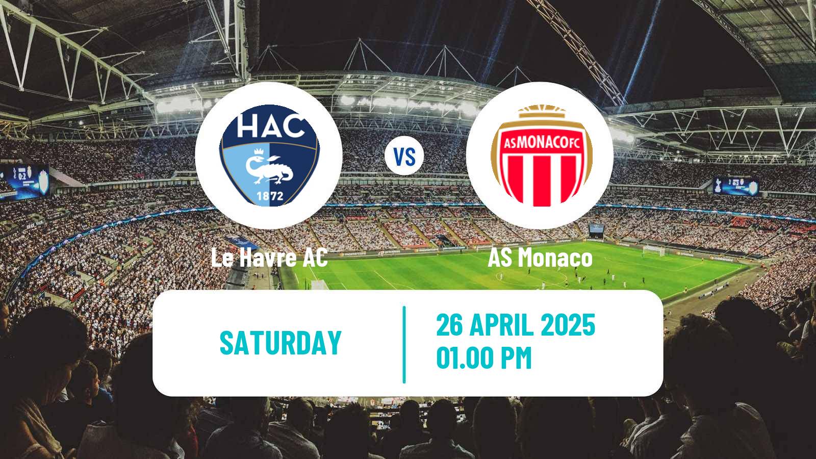 Soccer French Ligue 1 Le Havre - Monaco