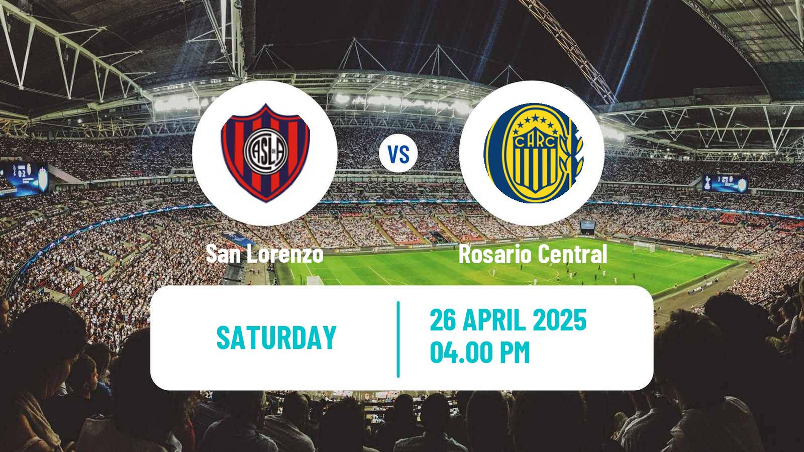 Soccer Argentinian Liga Profesional San Lorenzo - Rosario Central