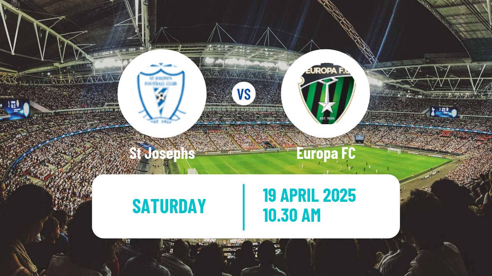 Soccer Gibraltar National League St Josephs - Europa