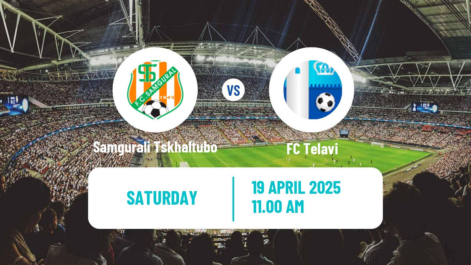 Soccer Georgian Erovnuli Liga Samgurali Tskhaltubo - Telavi