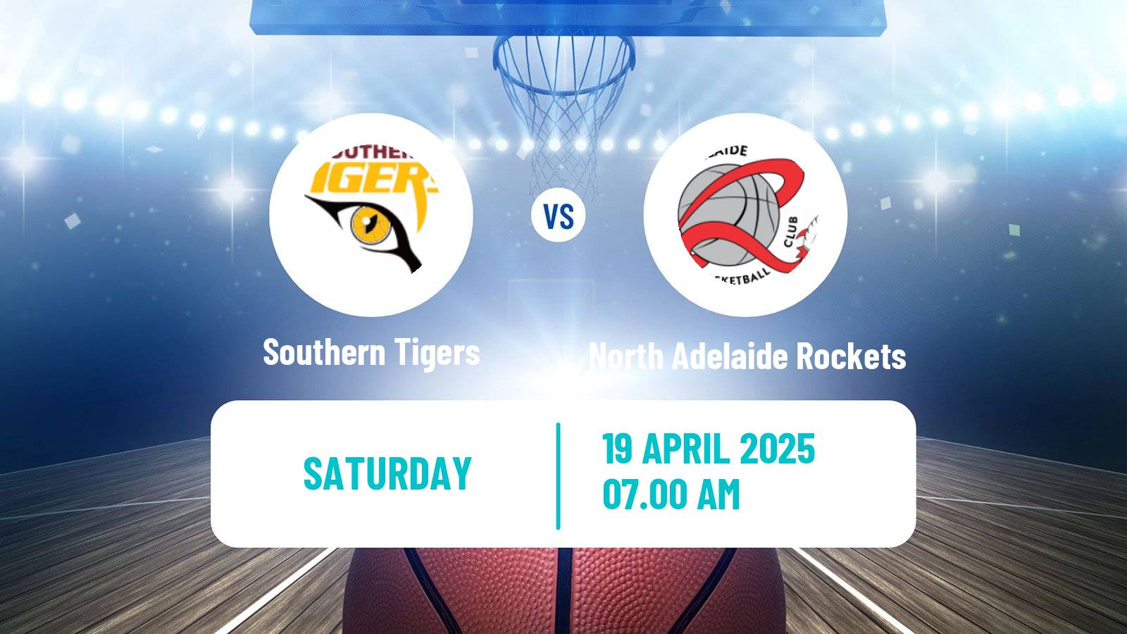 Basketball Australian NBL1 Central Southern Tigers - North Adelaide Rockets