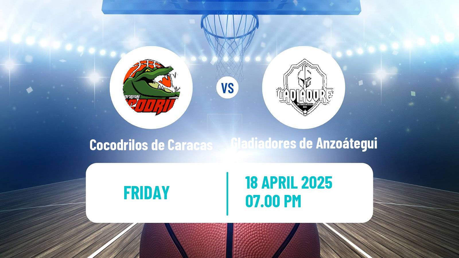 Basketball Venezuelan Superliga Basketball Cocodrilos de Caracas - Gladiadores de Anzoátegui