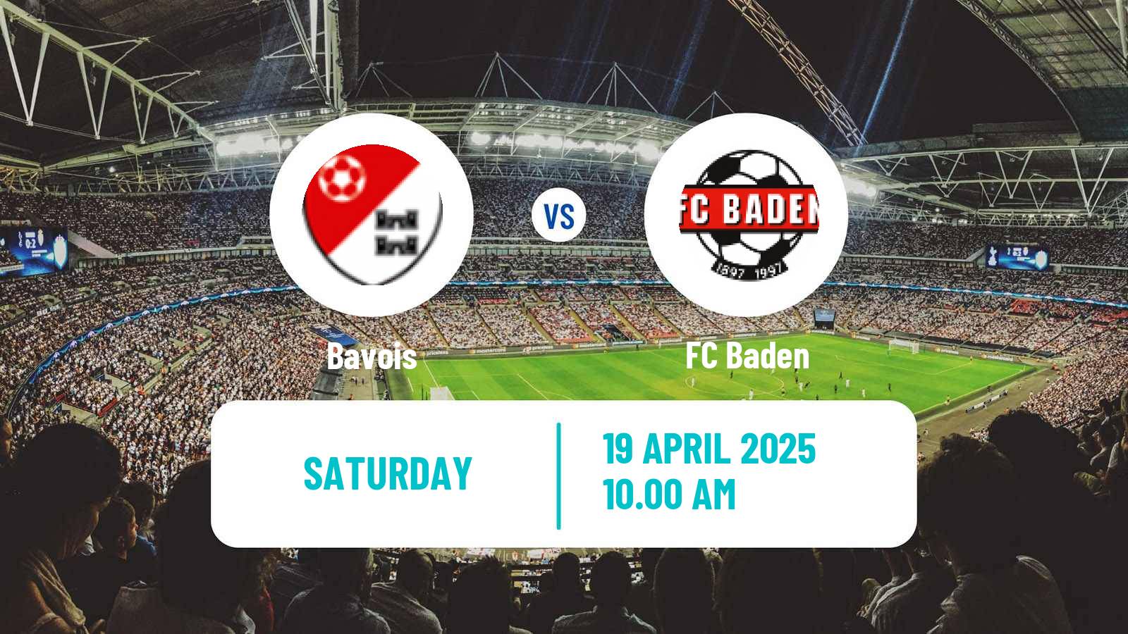 Soccer Swiss Promotion League Bavois - Baden