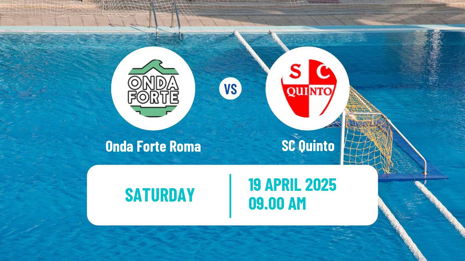 Water polo Italian A1 Water Polo Onda Forte Roma - Quinto