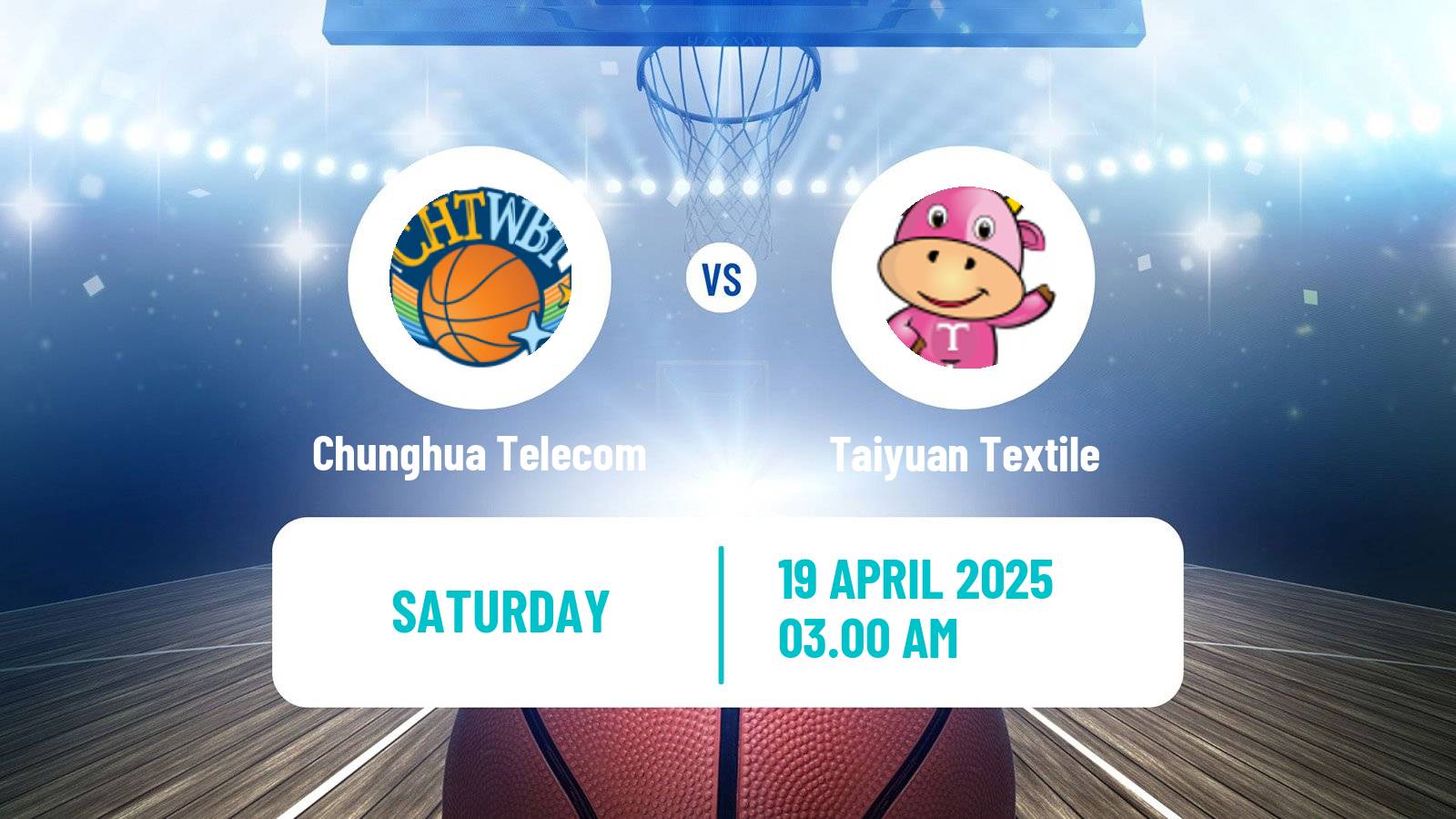 Basketball Taiwan WSBL Women Chunghua Telecom - Taiyuan Textile