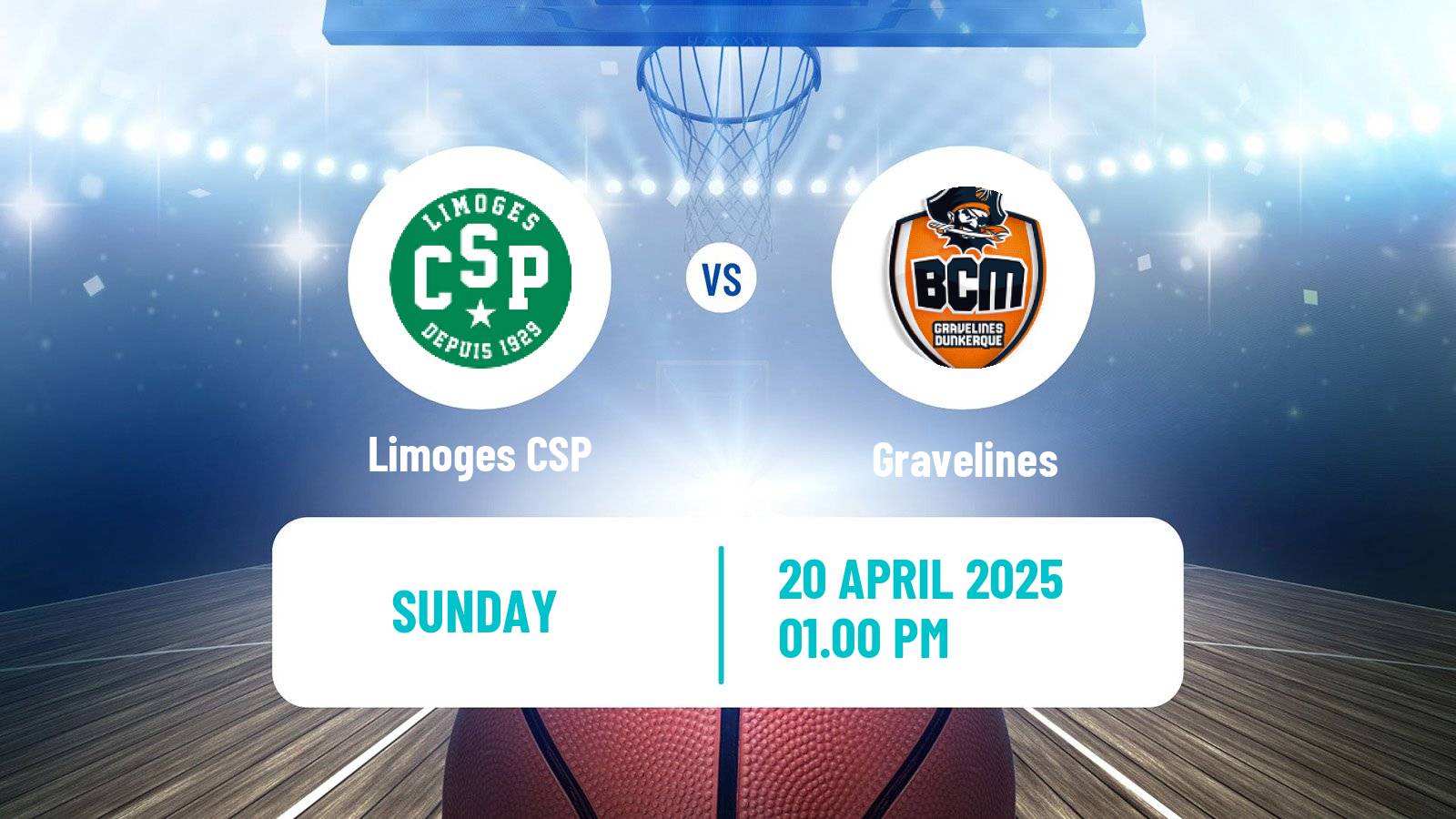 Basketball French LNB Limoges - Gravelines
