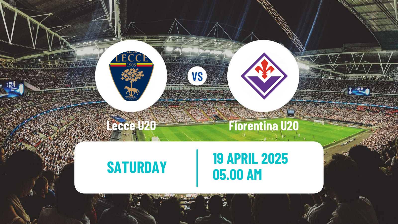 Soccer Italian Primavera 1 Lecce U20 - Fiorentina U20