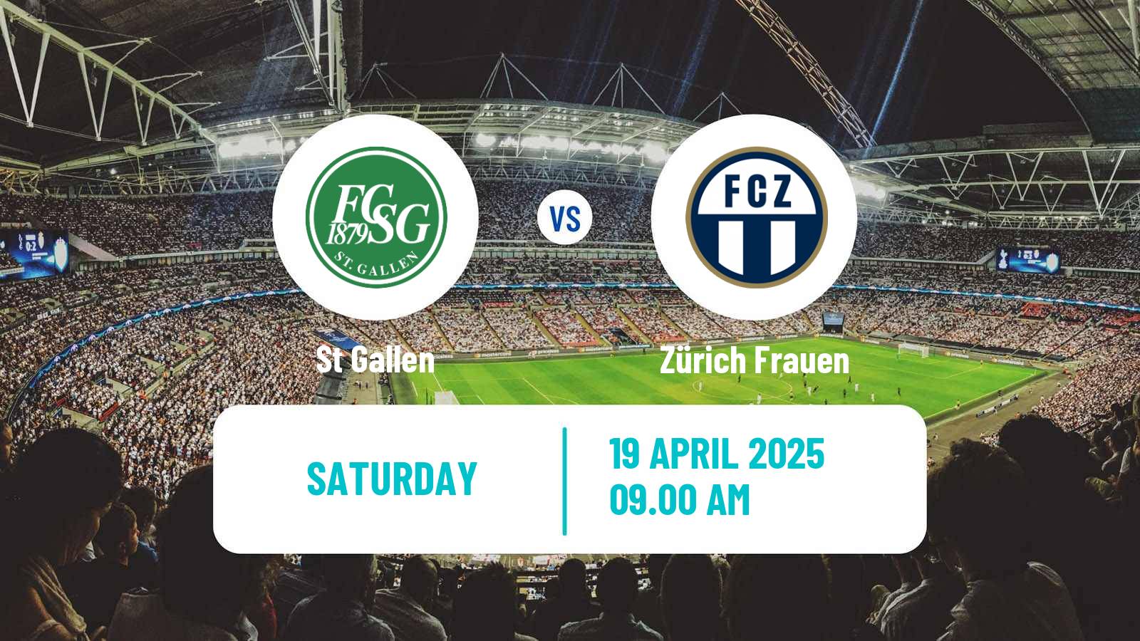 Soccer Swiss Super League Women St Gallen - Zürich Frauen