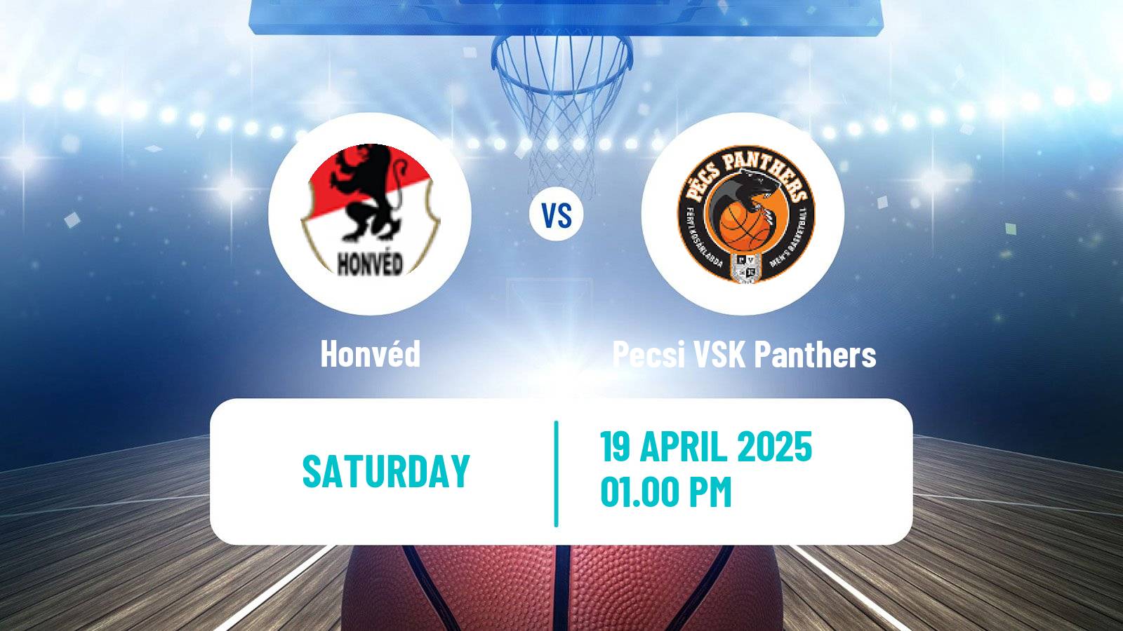 Basketball Hungarian NB I Basketball Honvéd - Pecsi VSK Panthers