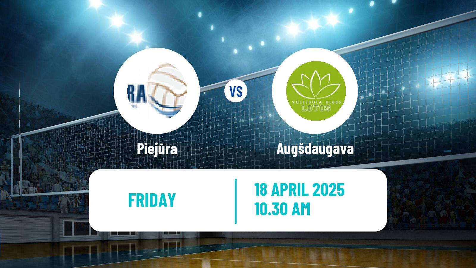 Volleyball Latvian Nacionala Liga Volleyball Piejūra - Augšdaugava