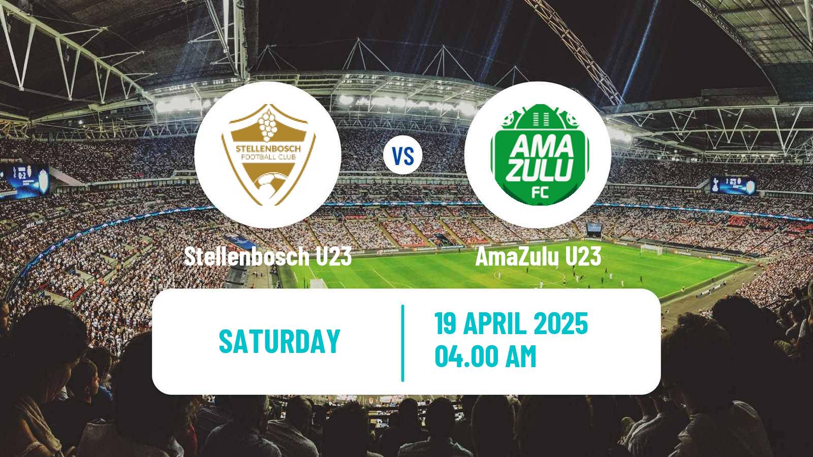 Soccer South African Diski Challenge Stellenbosch U23 - AmaZulu U23
