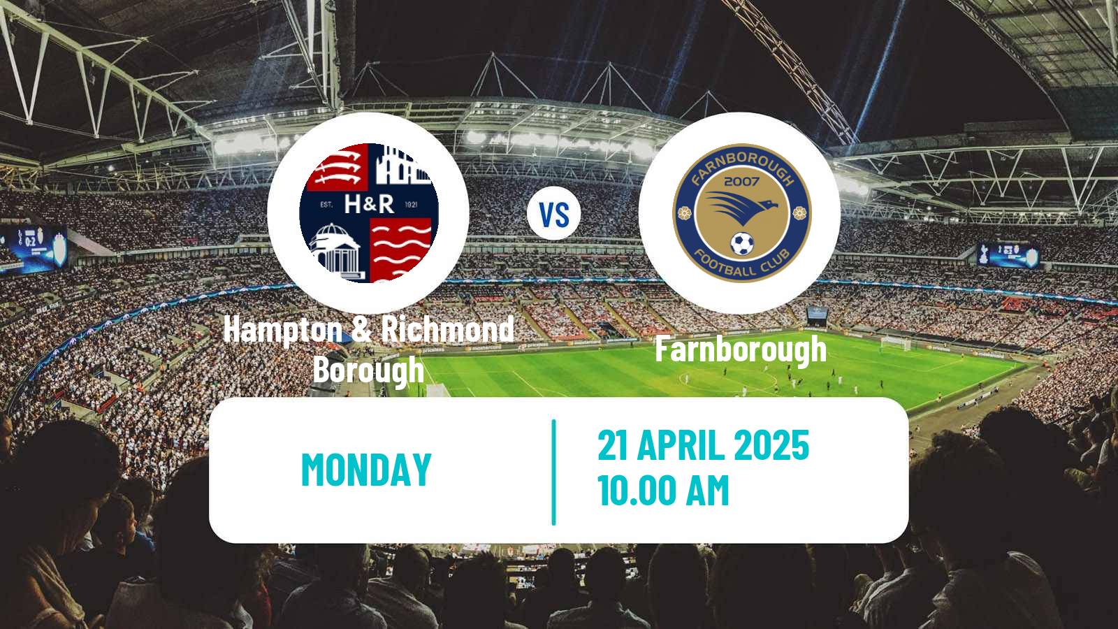 Soccer English National League South Hampton & Richmond Borough - Farnborough