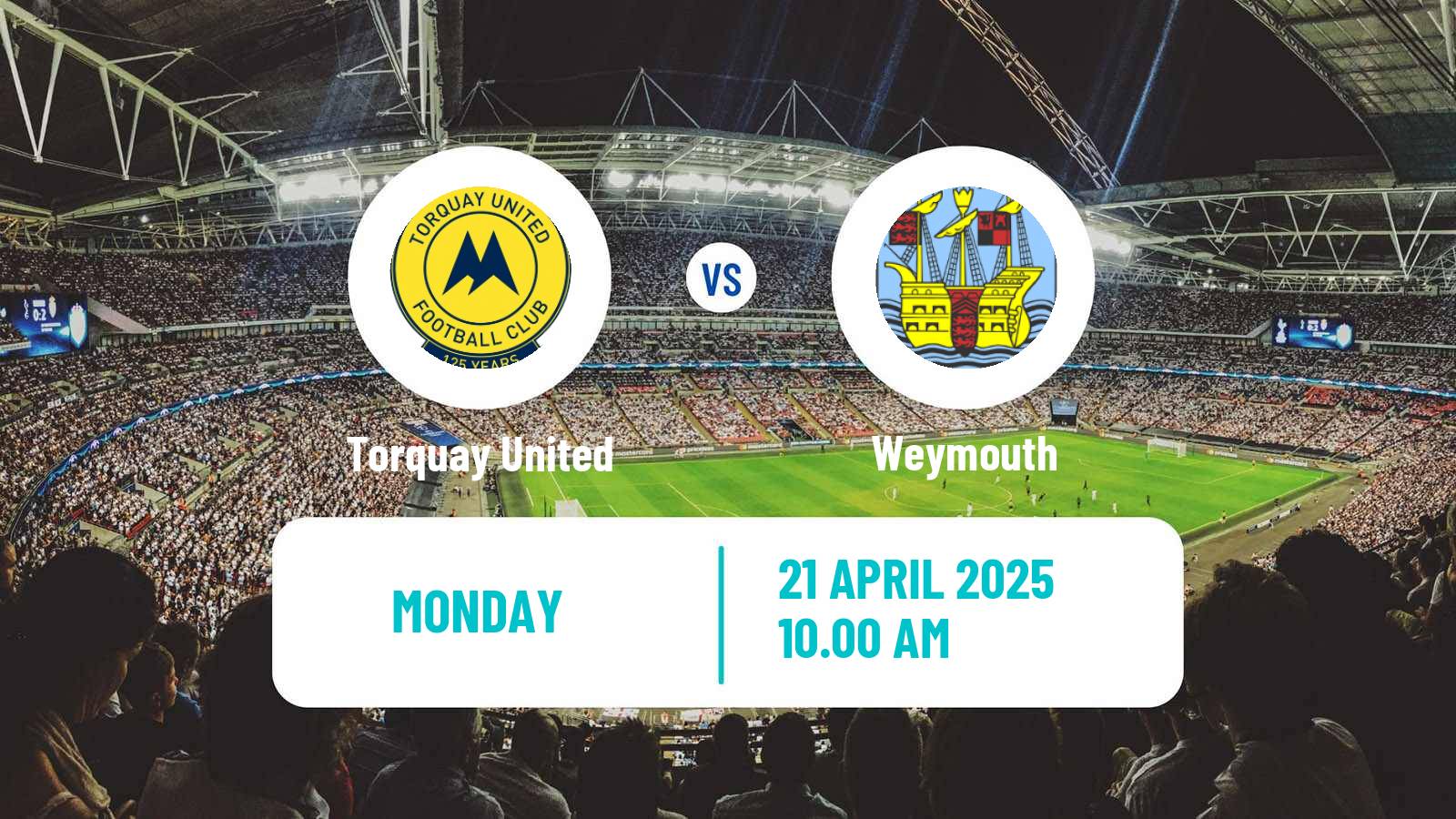 Soccer English National League South Torquay United - Weymouth