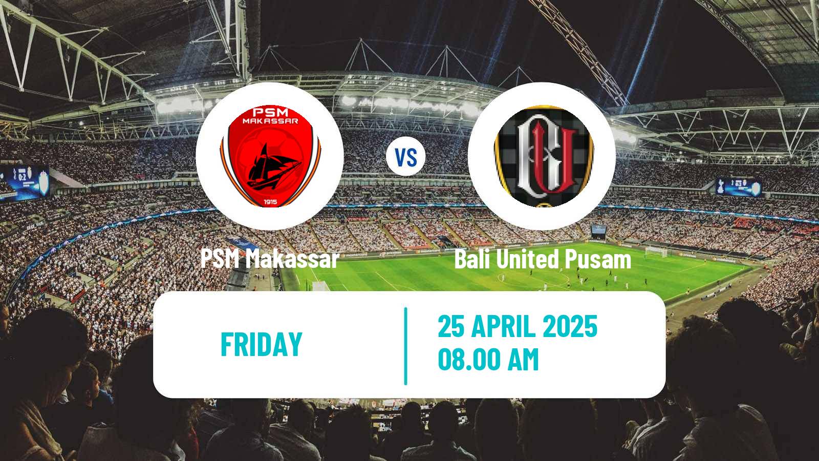 Soccer Indonesian Liga 1 PSM Makassar - Bali United Pusam