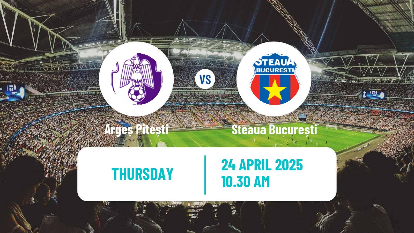 Soccer Romanian Division 2 Argeș Pitești - Steaua București
