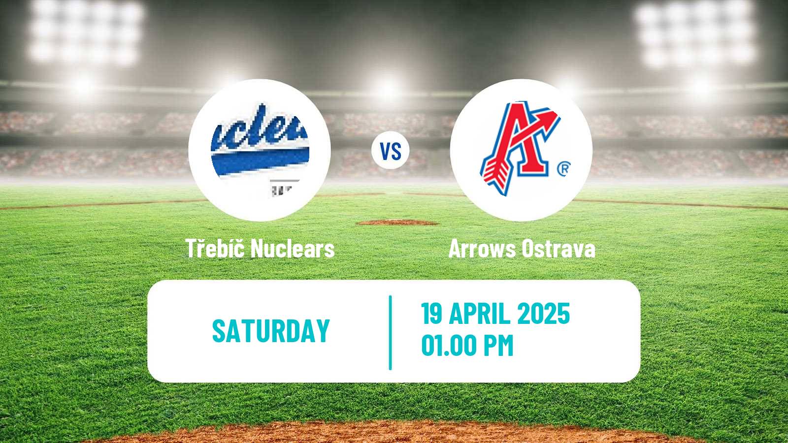 Baseball Czech Extraliga Baseball Třebíč Nuclears - Arrows Ostrava