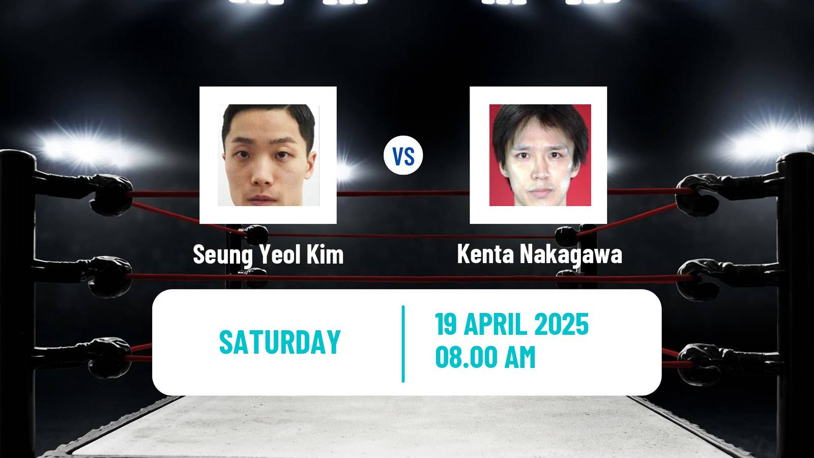Boxing Super Flyweight WBO Oriental Title Men Seung Yeol Kim - Kenta Nakagawa