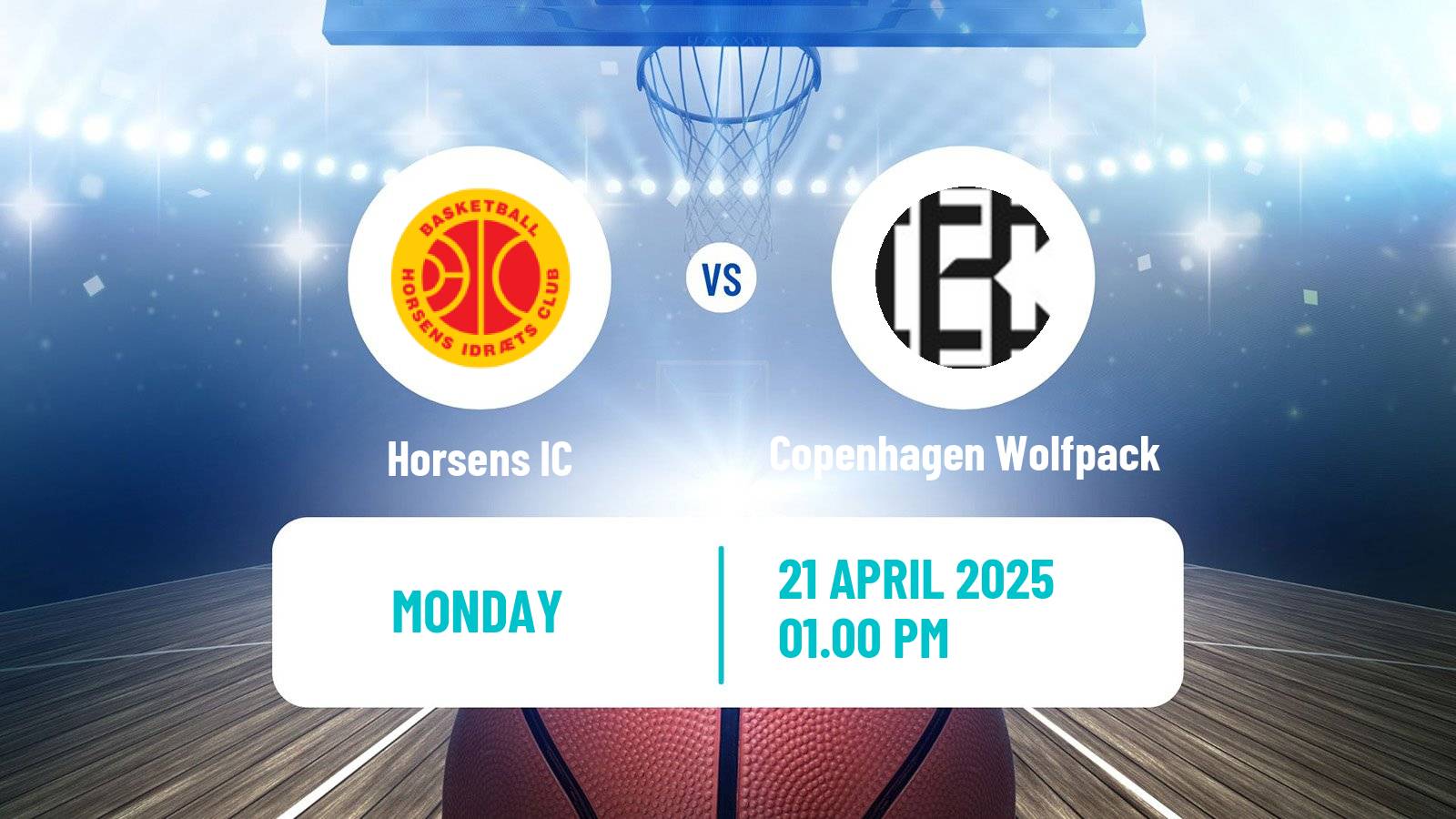 Basketball Danish Basketligaen Horsens - Copenhagen Wolfpack