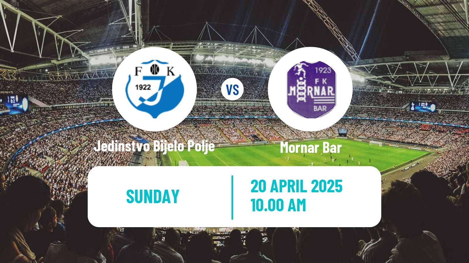 Soccer Montenegrin First League Jedinstvo Bijelo Polje - Mornar Bar