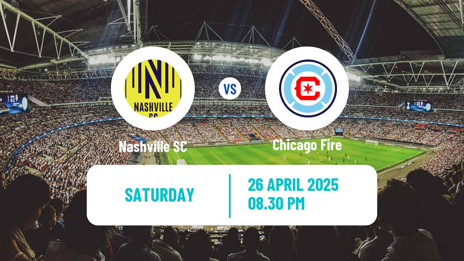 Soccer MLS Nashville SC - Chicago Fire