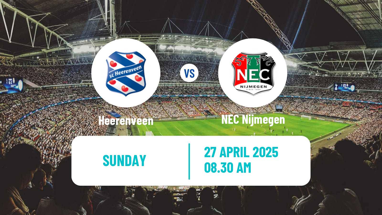 Soccer Dutch Eredivisie Heerenveen - NEC Nijmegen