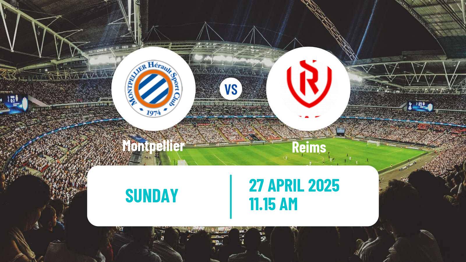 Soccer French Ligue 1 Montpellier - Reims
