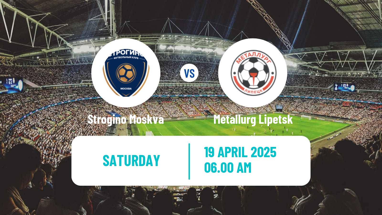 Soccer FNL 2 Division B Group 3 Strogino Moskva - Metallurg Lipetsk
