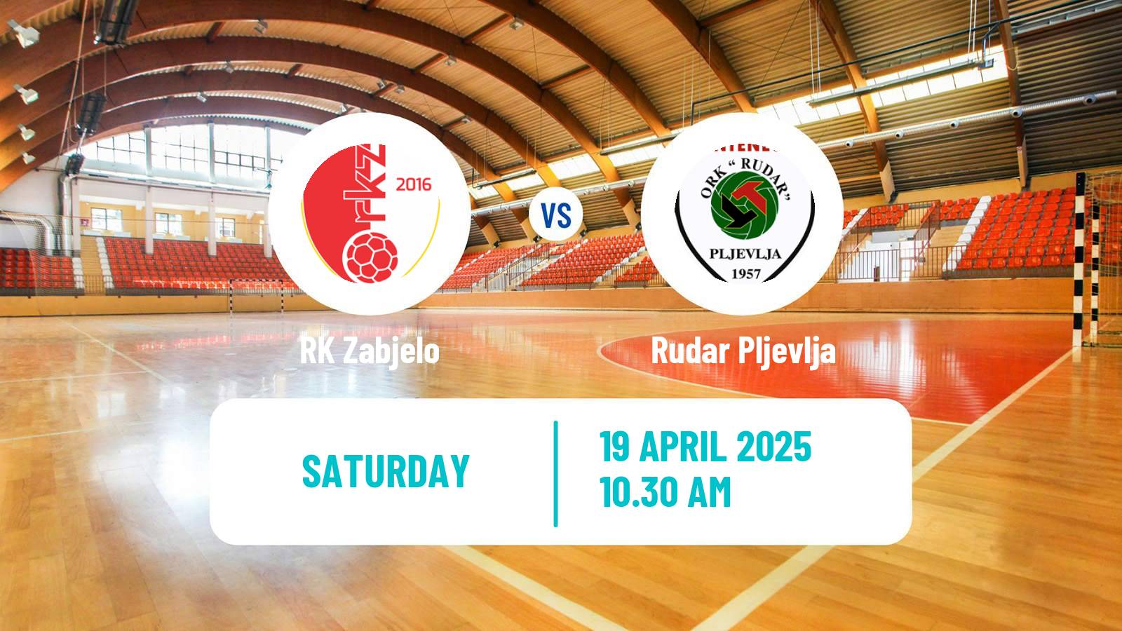 Handball Montenegrin Prva liga Handball Zabjelo - Rudar Pljevlja