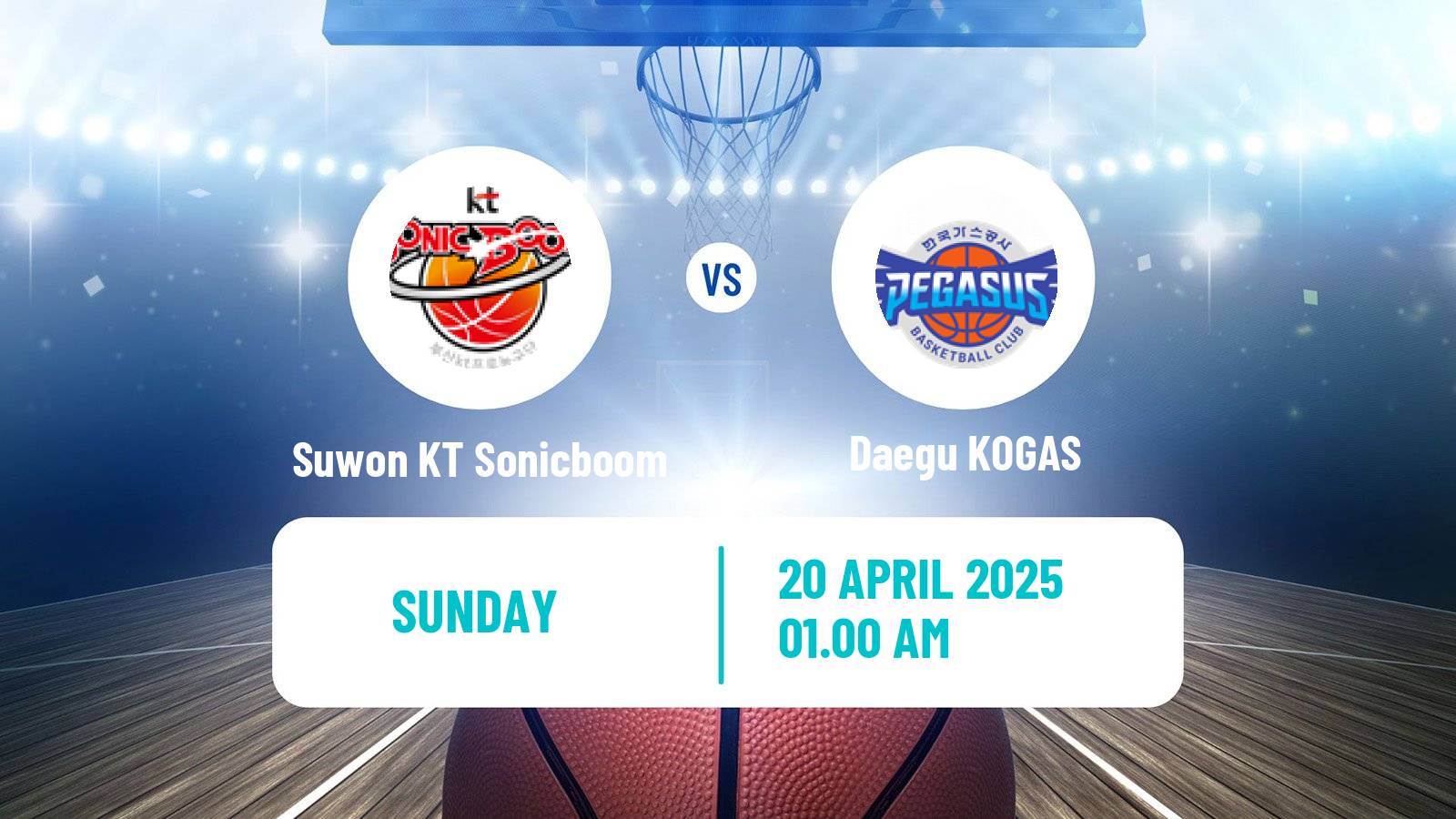 Basketball KBL Suwon KT Sonicboom - Daegu KOGAS