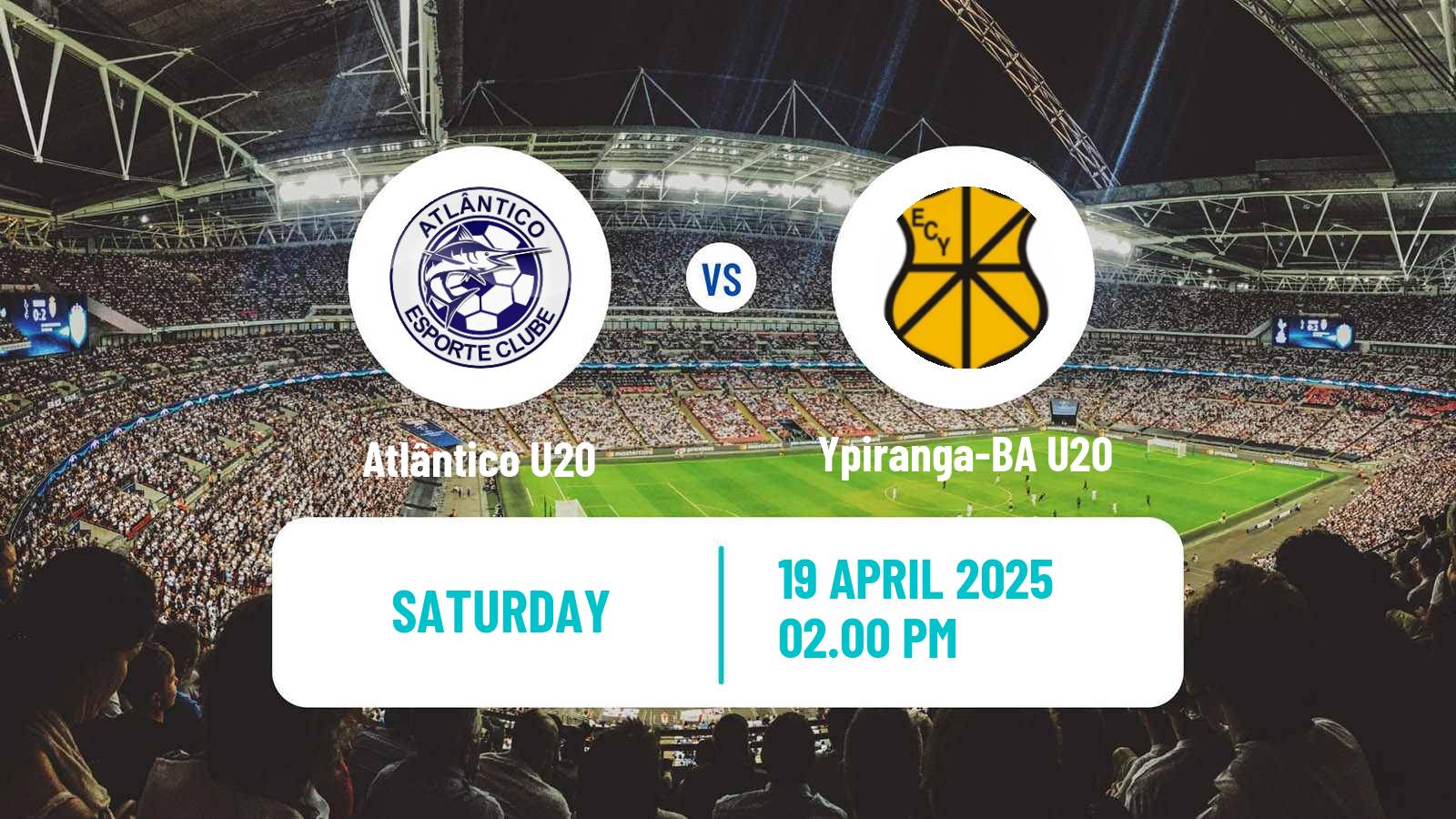 Soccer Brazilian Baiano U20 Atlântico U20 - Ypiranga-BA U20