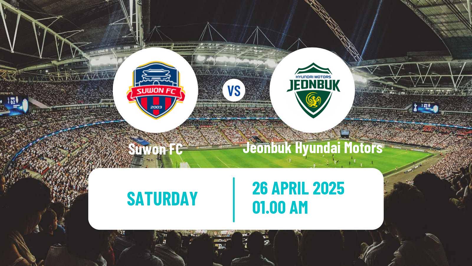Soccer South Korean K-League 1 Suwon - Jeonbuk Hyundai Motors