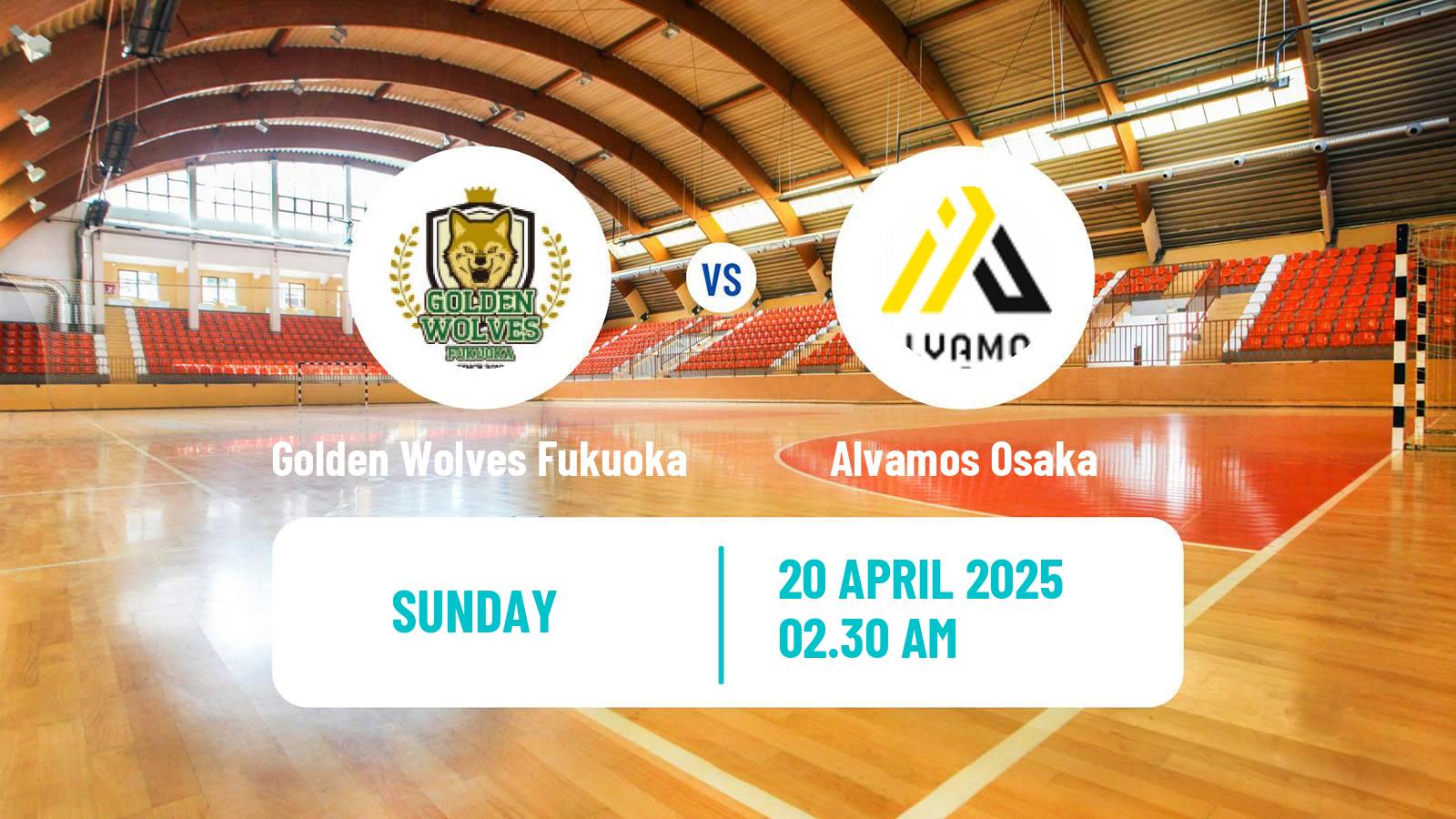 Handball Japan JHL Handball Golden Wolves Fukuoka - Alvamos Osaka