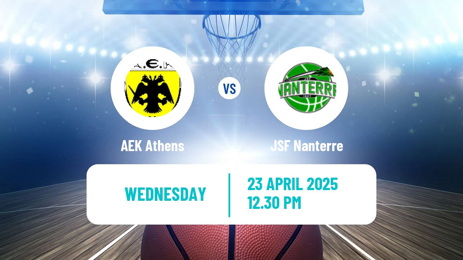 Basketball Champions League Basketball AEK Athens - Nanterre