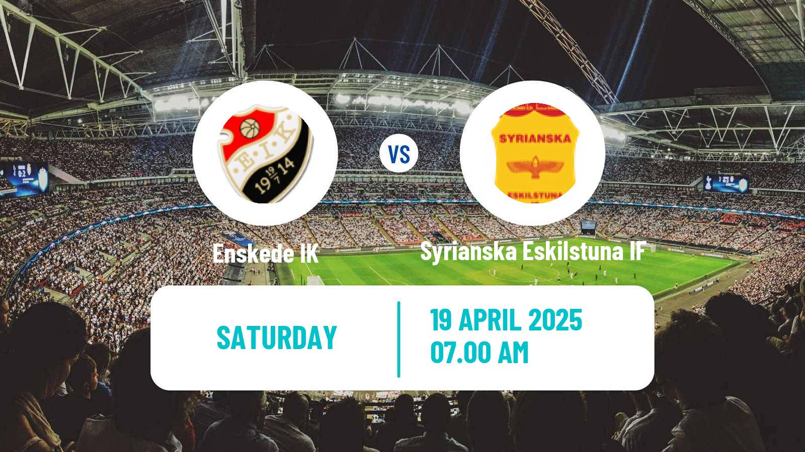 Soccer Swedish Division 2 - Södra Svealand Enskede - Syrianska Eskilstuna IF