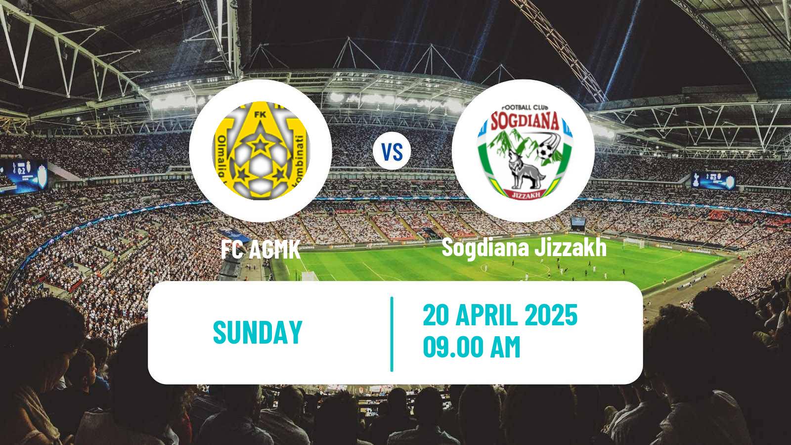 Soccer Uzbek League AGMK - Sogdiana Jizzakh