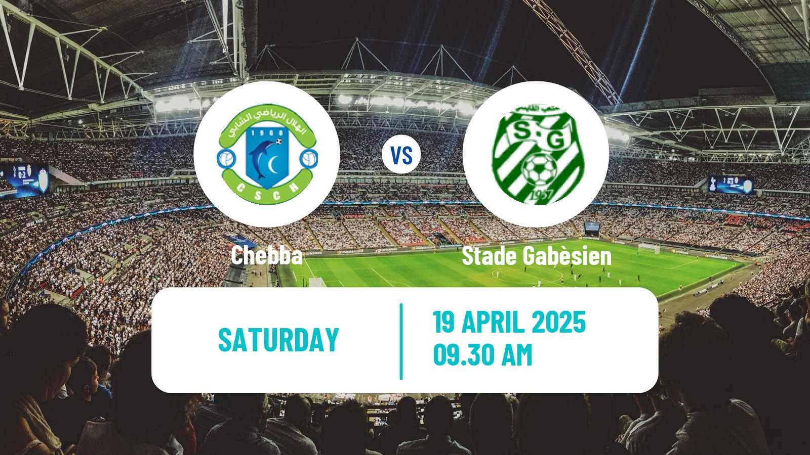 Soccer Tunisian Ligue 2 Chebba - Stade Gabèsien