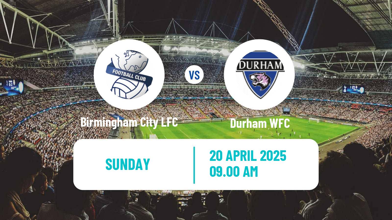 Soccer English Women Championship Birmingham City LFC - Durham