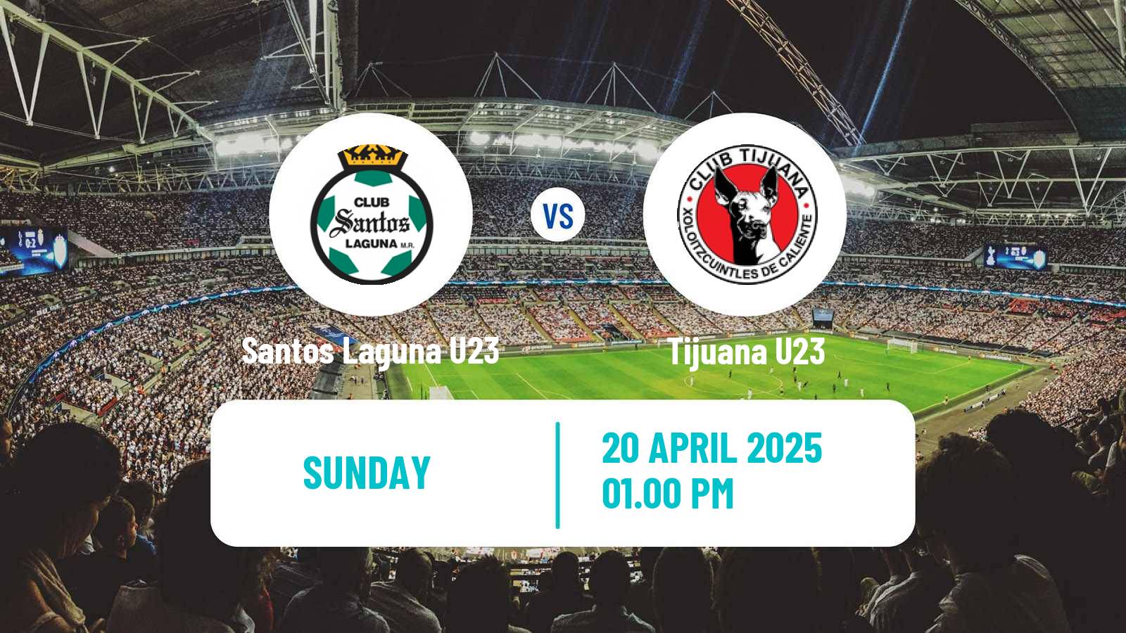 Soccer Mexican Liga MX U23 Santos Laguna U23 - Tijuana U23