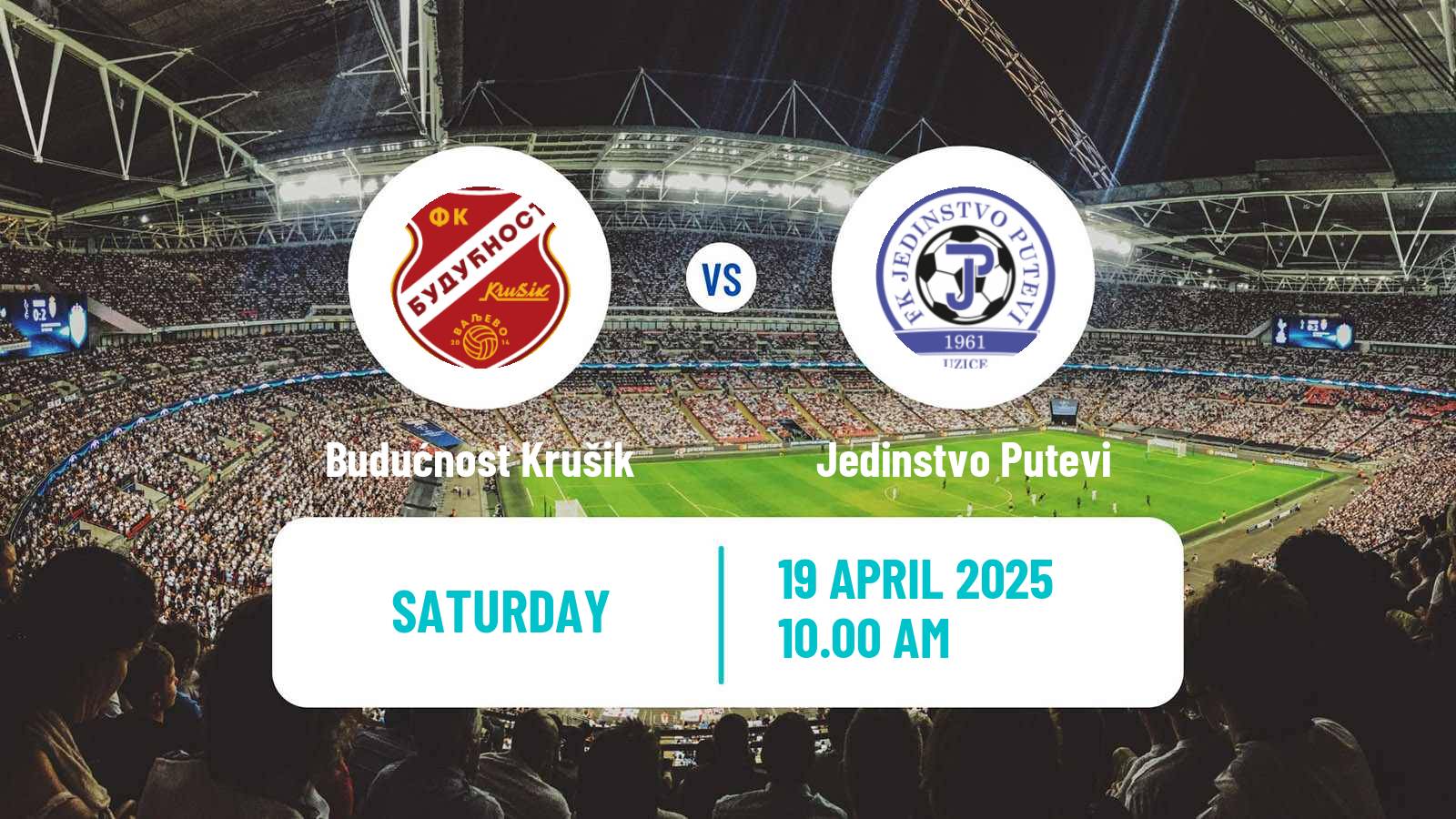 Soccer Serbian Srpska Liga - West Budućnost Krušik - Jedinstvo Putevi
