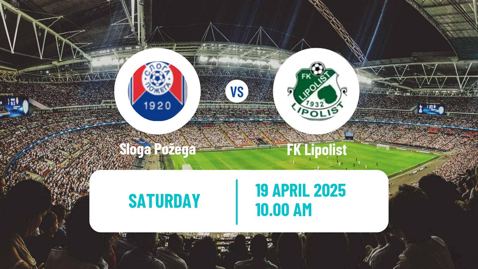 Soccer Serbian Srpska Liga - West Sloga Požega - Lipolist