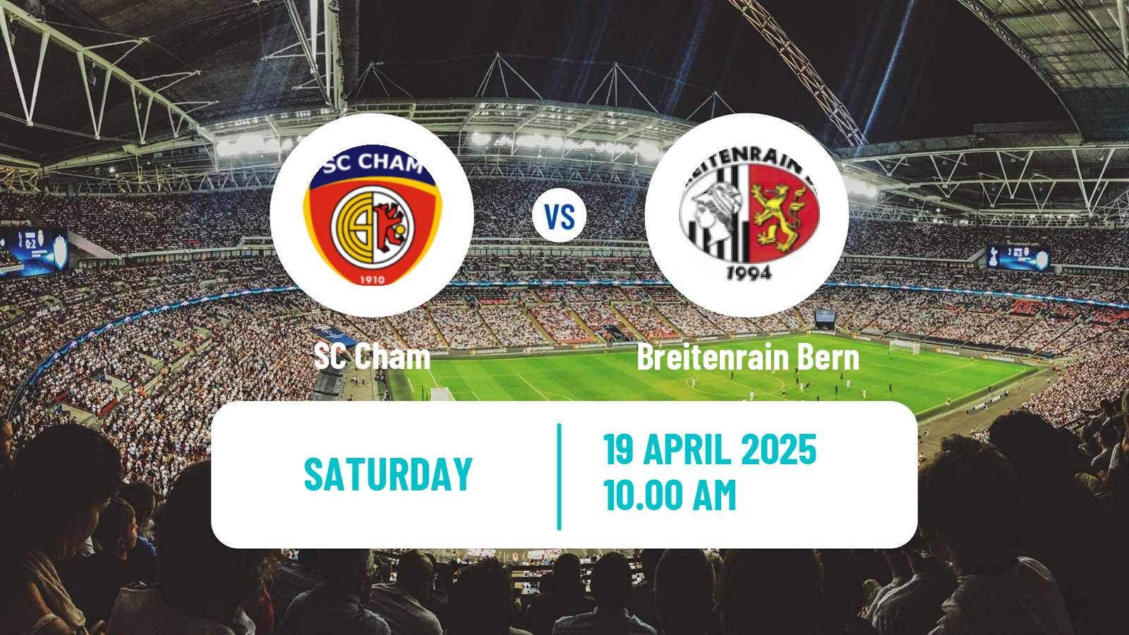 Soccer Swiss Promotion League Cham - Breitenrain Bern